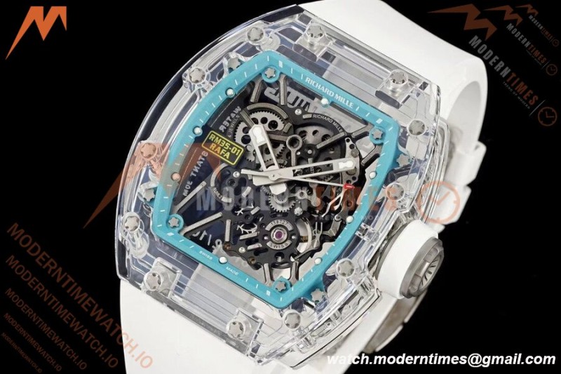 Richard Mille - RM35-01 Rafael Nadal Transparent CRY/RU Wht/Ske Sonic RMUL3