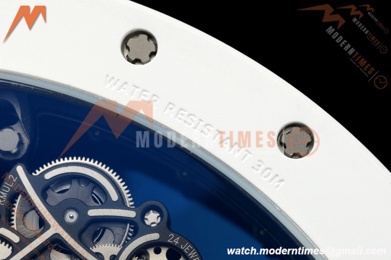 Richard Mille - RM055 Bubba Watson White Ceramic Wht/RU Skeleton ZF RMUL2