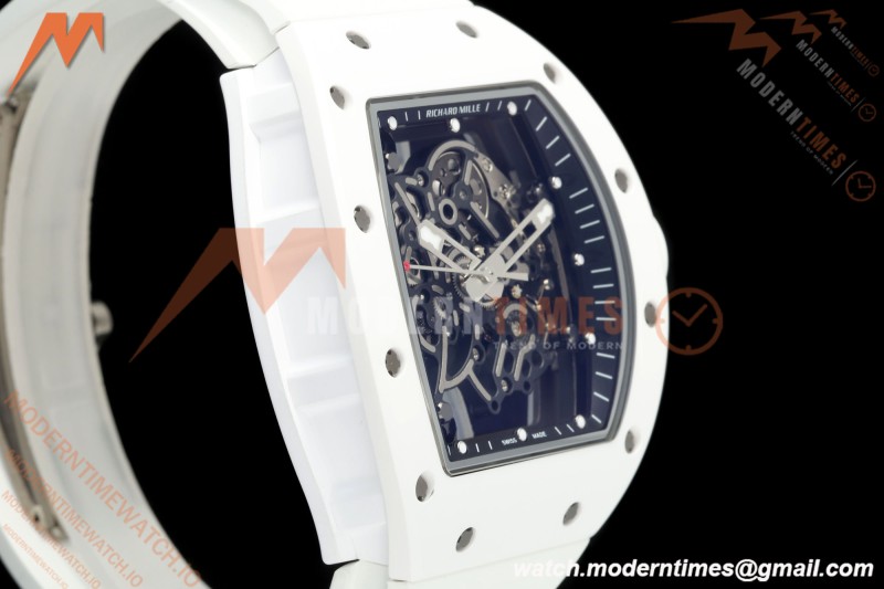 Richard Mille - RM055 Bubba Watson White Ceramic Wht/RU Skeleton ZF RMUL2
