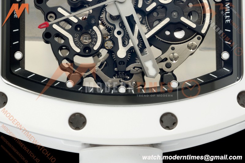 Richard Mille - RM055 Bubba Watson White Ceramic Wht/RU Skeleton ZF RMUL2