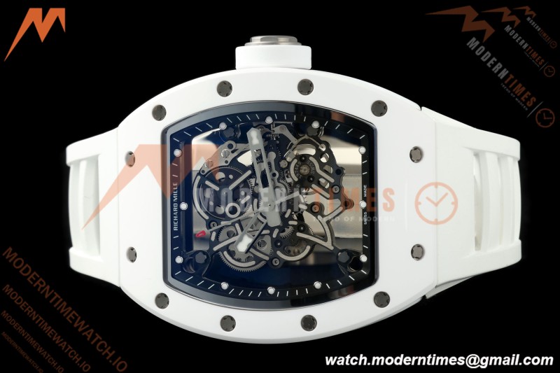 Richard Mille - RM055 Bubba Watson White Ceramic Wht/RU Skeleton ZF RMUL2