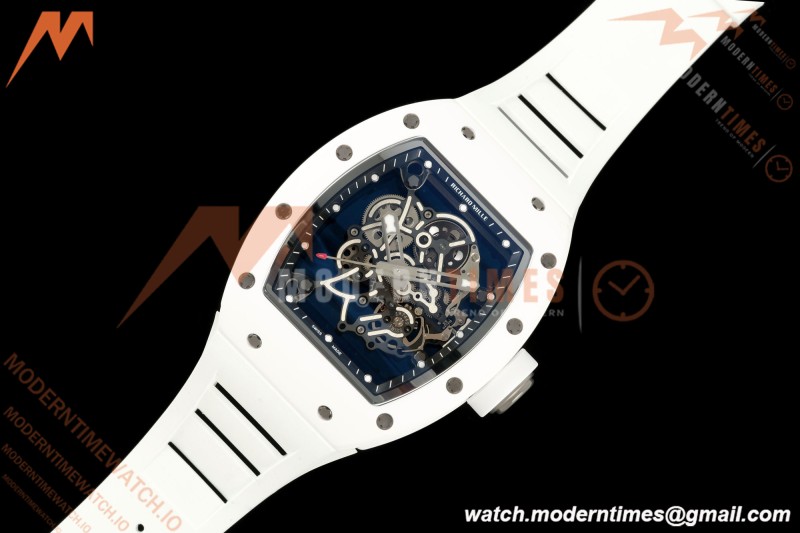 Richard Mille - RM055 Bubba Watson White Ceramic Wht/RU Skeleton ZF RMUL2