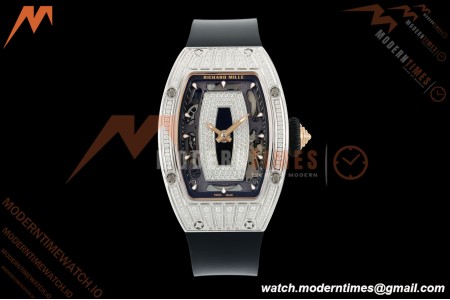 Richard Mille - RM07-01 Ladies Stainless Steel Diamond BLK/RU Black Lips ZF Asian CRMA2