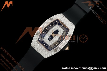 Richard Mille - RM07-01 Ladies Stainless Steel Diamond BLK/RU Black Lips ZF Asian CRMA2