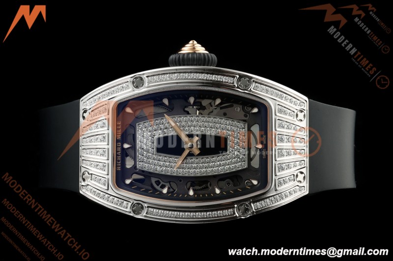 Richard Mille - RM07-01 Ladies Stainless Steel Diamond BLK/RU Black Lips ZF Asian CRMA2