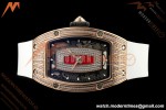 Richard Mille - RM07-01 Ladies Rose Gold Diamond WHT/RU Red Lips ZF Asian CRMA2