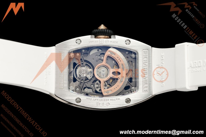 Richard Mille - RM07-01 Ladies Stainless Steel Diamond WHT/RU Red Lips ZF Asian CRMA2