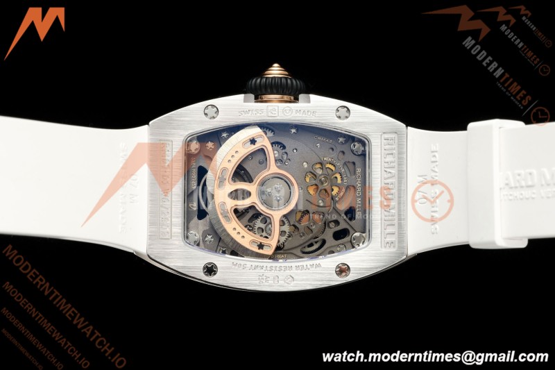 Richard Mille - RM07-01 Ladies Stainless Steel Diamond WHT/RU Red Lips ZF Asian CRMA2