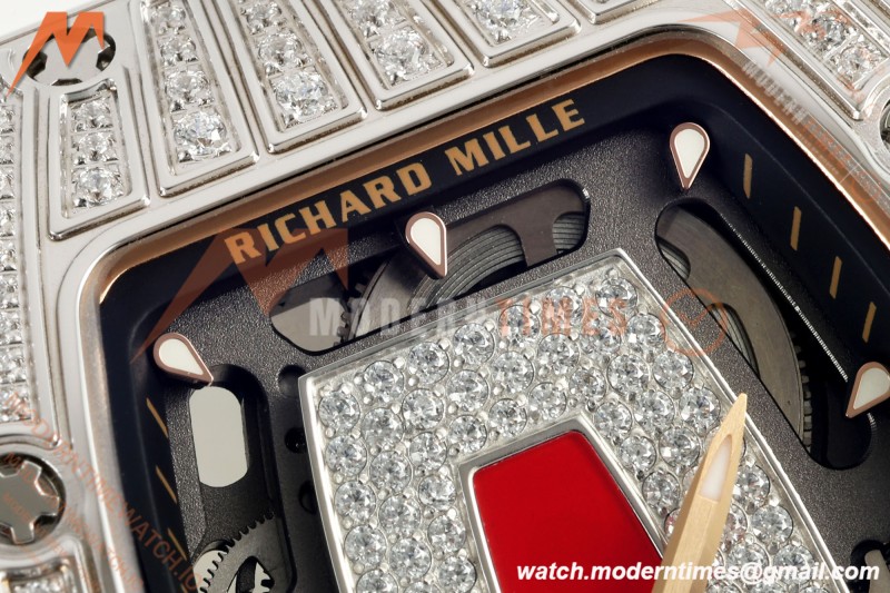 Richard Mille - RM07-01 Ladies Stainless Steel Diamond WHT/RU Red Lips ZF Asian CRMA2