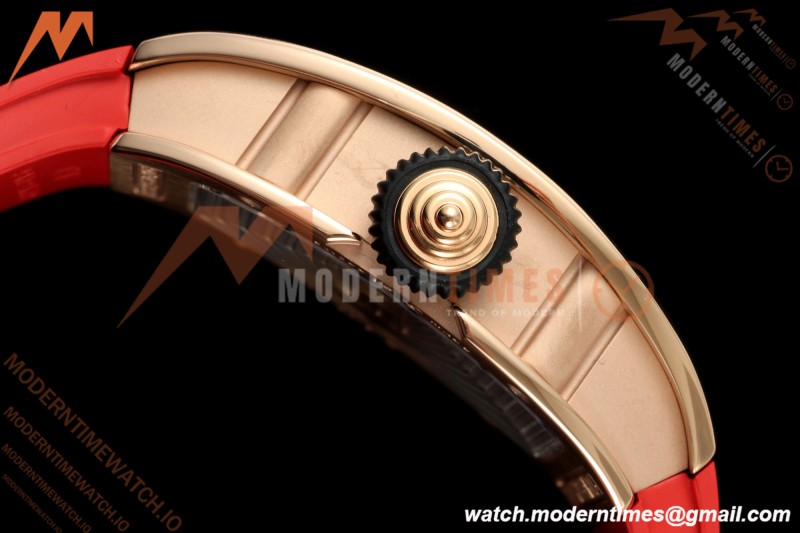 Richard Mille - RM07-01 Ladies Rose Gold Diamond RED/RU Red Lips ZF Asian CRMA2