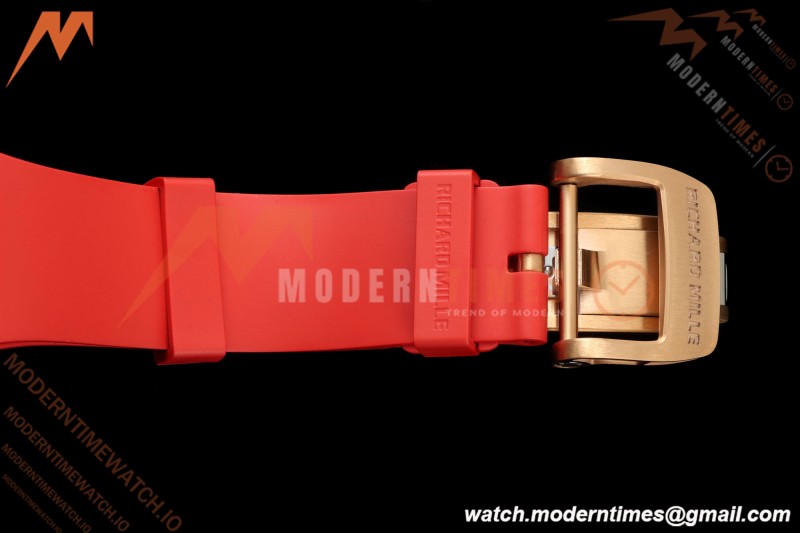 Richard Mille - RM07-01 Ladies Rose Gold Diamond RED/RU Red Lips ZF Asian CRMA2