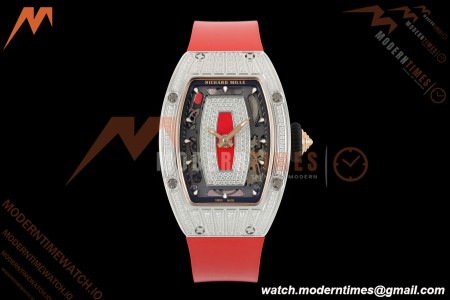 Richard Mille - RM07-01 Ladies Stainless Steel Diamond RED/RU Red Lips ZF Asian CRMA2 | 리차드 밀 - RM07-01 여성용 스테인리스 스틸 다이아몬드 레드/RU 레드 립스 ZF 아시안 CRMA2