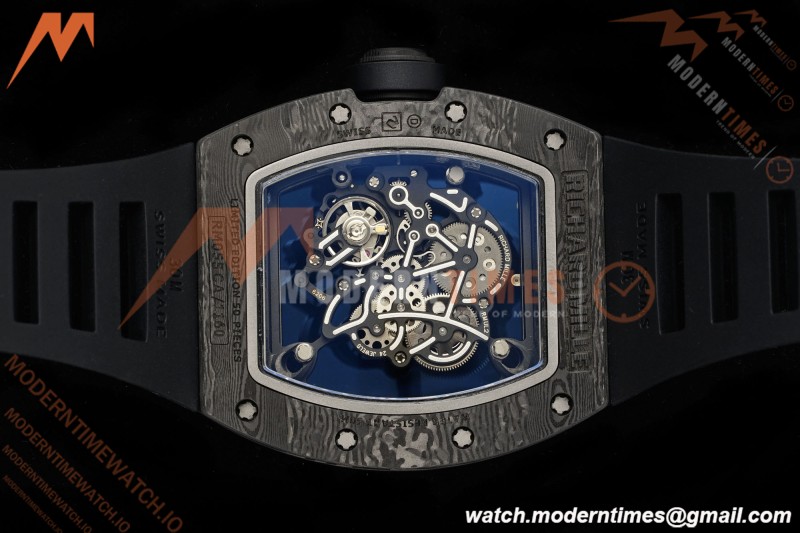 Richard Mille - RM055 Bubba Watson Black NTPT/RU Blk/Red/Wht Rehaut Skeleton KVF RMUL2 | 리차드 밀 - RM055 버바 왓슨 블랙 NTPT/RU 블랙/레드/화이트 르호 스켈레톤 KVF RMUL2