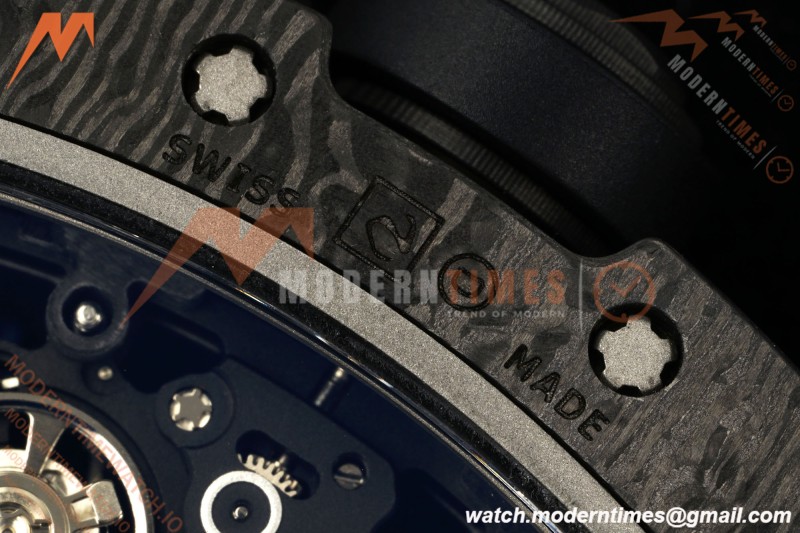 Richard Mille - RM055 Bubba Watson Black NTPT/RU Blk/Red/Wht Rehaut Skeleton KVF RMUL2 | 리차드 밀 - RM055 버바 왓슨 블랙 NTPT/RU 블랙/레드/화이트 르호 스켈레톤 KVF RMUL2