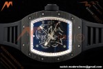 Richard Mille - RM055 Bubba Watson Black NTPT/RU Blk/Red/Wht Rehaut Skeleton KVF RMUL2 | 리차드 밀 - RM055 버바 왓슨 블랙 NTPT/RU 블랙/레드/화이트 르호 스켈레톤 KVF RMUL2