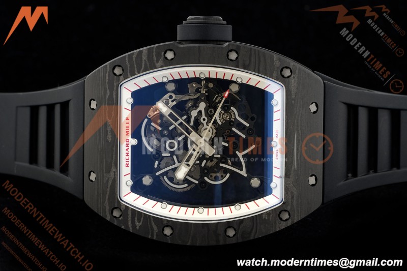 Richard Mille - RM055 Bubba Watson Black NTPT/RU Blk/Red/Wht Rehaut Skeleton KVF RMUL2 | 리차드 밀 - RM055 버바 왓슨 블랙 NTPT/RU 블랙/레드/화이트 르호 스켈레톤 KVF RMUL2