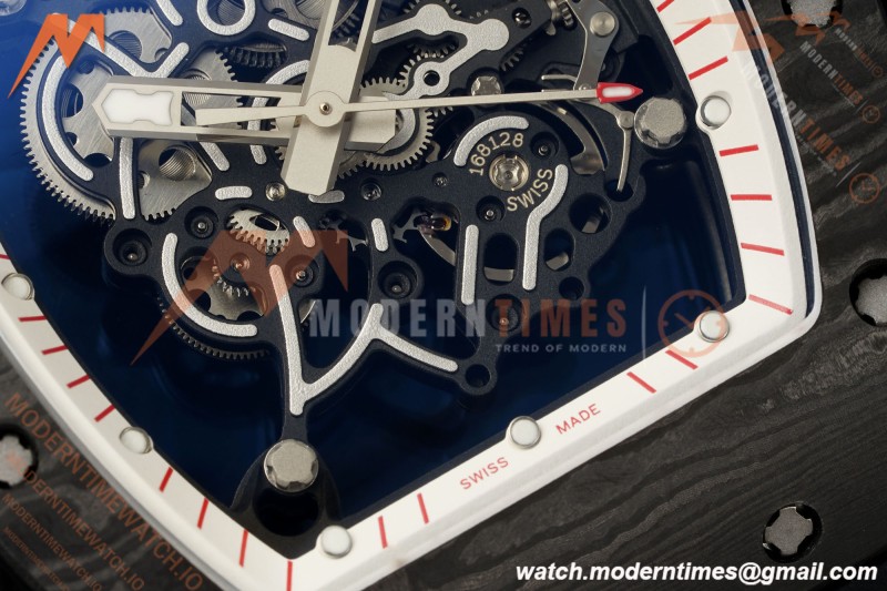 Richard Mille - RM055 Bubba Watson Black NTPT/RU Blk/Red/Wht Rehaut Skeleton KVF RMUL2 | 리차드 밀 - RM055 버바 왓슨 블랙 NTPT/RU 블랙/레드/화이트 르호 스켈레톤 KVF RMUL2