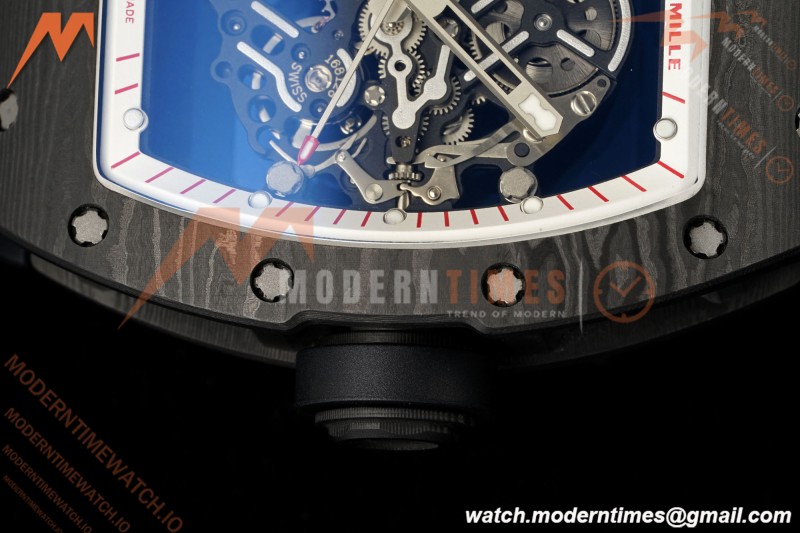 Richard Mille - RM055 Bubba Watson Black NTPT/RU Blk/Red/Wht Rehaut Skeleton KVF RMUL2 | 리차드 밀 - RM055 버바 왓슨 블랙 NTPT/RU 블랙/레드/화이트 르호 스켈레톤 KVF RMUL2