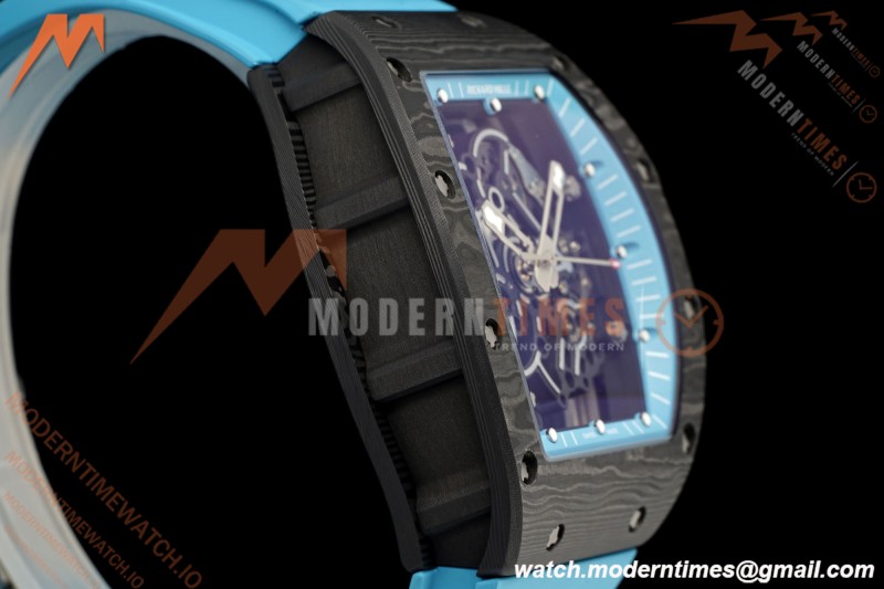 Richard Mille - RM055 Bubba Watson Black NTPT/RU Blu/Blu Rehaut Skeleton KVF RMUL2