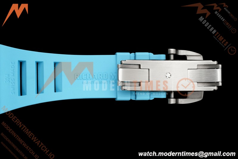 Richard Mille - RM055 Bubba Watson Black NTPT/RU Blu/Blu Rehaut Skeleton KVF RMUL2
