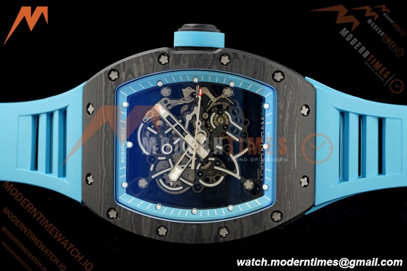 Richard Mille - RM055 Bubba Watson Black NTPT/RU Blu/Blu Rehaut Skeleton KVF RMUL2