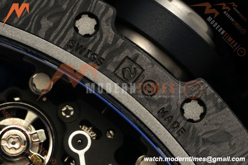 Richard Mille - RM055 Bubba Watson Black NTPT/RU Blk/Red/Blk Rehaut Skeleton KVF RMUL2 | 리차드 밀 - RM055 버바 왓슨 블랙 NTPT/RU 블랙/레드/화이트 르호 스켈레톤 KVF RMUL2
