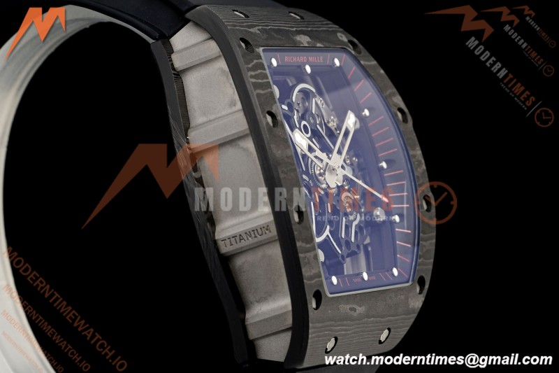Richard Mille - RM055 Bubba Watson Black NTPT/RU Blk/Red/Blk Rehaut Skeleton KVF RMUL2 | 리차드 밀 - RM055 버바 왓슨 블랙 NTPT/RU 블랙/레드/화이트 르호 스켈레톤 KVF RMUL2
