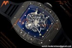 Richard Mille - RM055 Bubba Watson Black NTPT/RU Blk/Red/Blk Rehaut Skeleton KVF RMUL2 | 리차드 밀 - RM055 버바 왓슨 블랙 NTPT/RU 블랙/레드/화이트 르호 스켈레톤 KVF RMUL2