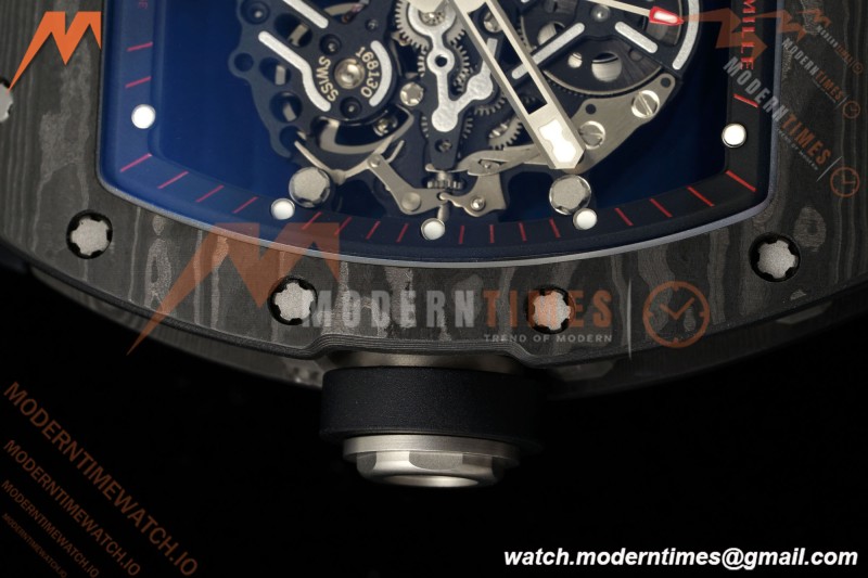Richard Mille - RM055 Bubba Watson Black NTPT/RU Blk/Red/Blk Rehaut Skeleton KVF RMUL2 | 리차드 밀 - RM055 버바 왓슨 블랙 NTPT/RU 블랙/레드/화이트 르호 스켈레톤 KVF RMUL2