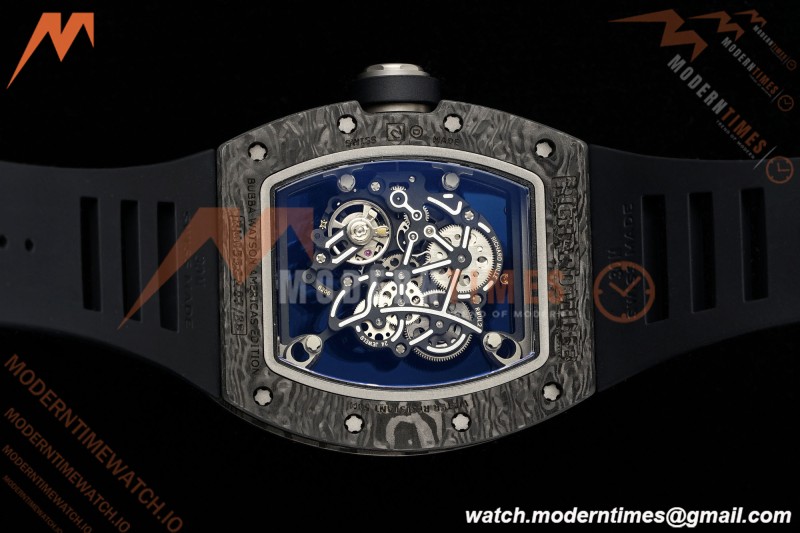 Richard Mille - RM055 Bubba Watson Black NTPT/RU Blk/Blk/Wht Rehaut Skeleton KVF RMUL2