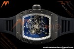 Richard Mille - RM055 Bubba Watson Black NTPT/RU Blk/Blk/Wht Rehaut Skeleton KVF RMUL2