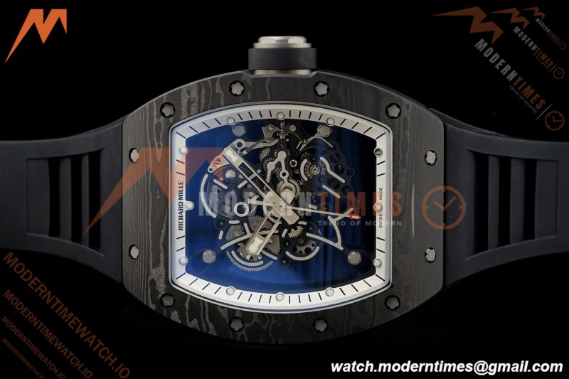 Richard Mille - RM055 Bubba Watson Black NTPT/RU Blk/Blk/Wht Rehaut Skeleton KVF RMUL2