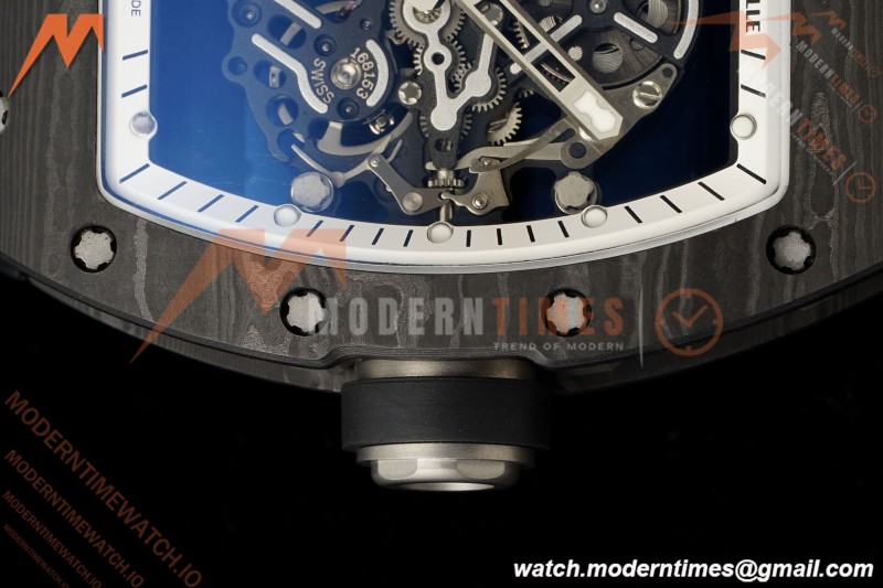 Richard Mille - RM055 Bubba Watson Black NTPT/RU Blk/Blk/Wht Rehaut Skeleton KVF RMUL2