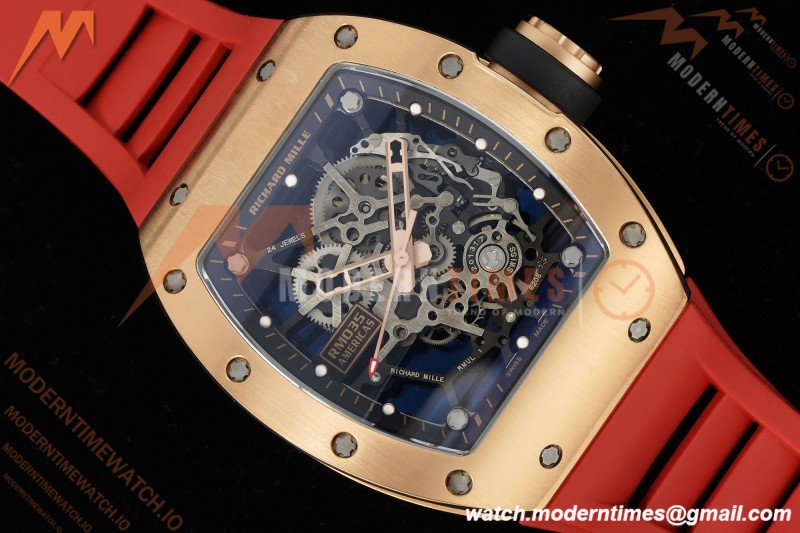 Richard Mille - RM035 Rafael Nadal Americas Limited CER/VRU RG/Red/Blk Skeleton KVF RMUL1 | 리차드 밀 - RM035 라파엘 나달 아메리카스 리미티드 CER/VRU RG/레드/블랙 스켈레톤 KVF RMUL1