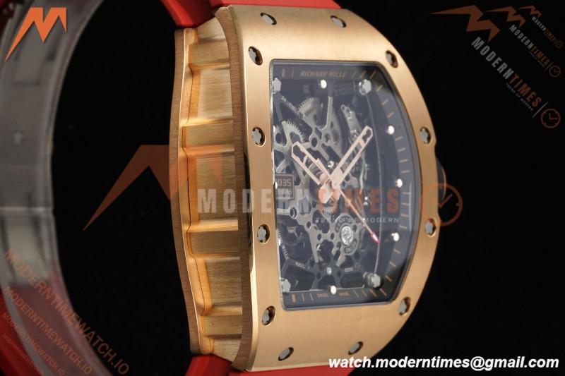 Richard Mille - RM035 Rafael Nadal Americas Limited CER/VRU RG/Red/Blk Skeleton KVF RMUL1 | 리차드 밀 - RM035 라파엘 나달 아메리카스 리미티드 CER/VRU RG/레드/블랙 스켈레톤 KVF RMUL1