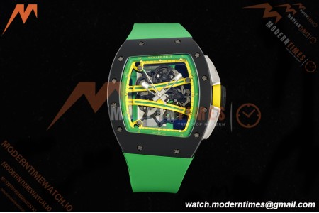 Richard Mille - RM061 Yohan Blake Black Ceramic Grn/Yelw Skeleton APSF RMUL2