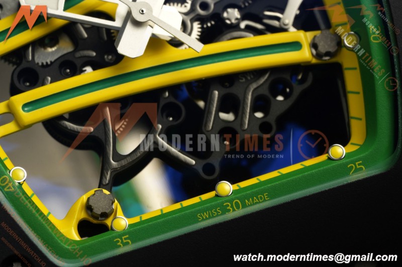 Richard Mille - RM061 Yohan Blake Black Ceramic Grn/Yelw Skeleton APSF RMUL2