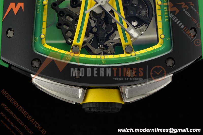 Richard Mille - RM061 Yohan Blake Black Ceramic Grn/Yelw Skeleton APSF RMUL2
