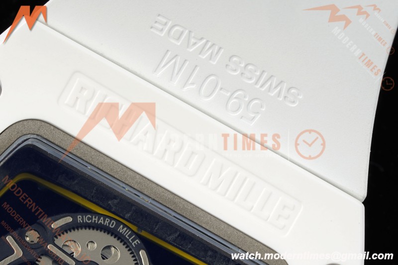 Richard Mille - RM061 Yohan Blake White Ceramic Wht/Grn/Yelw Skeleton APSF RMUL2