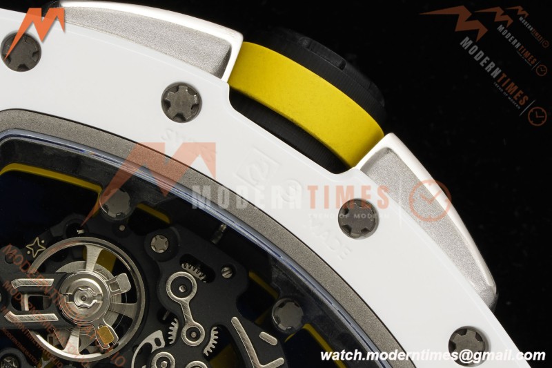 Richard Mille - RM061 Yohan Blake White Ceramic Wht/Grn/Yelw Skeleton APSF RMUL2