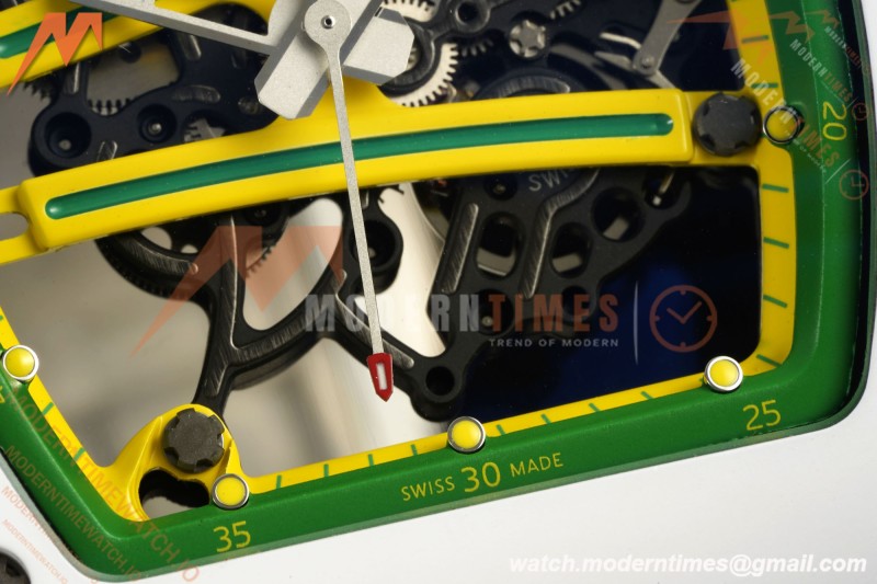 Richard Mille - RM061 Yohan Blake White Ceramic Wht/Grn/Yelw Skeleton APSF RMUL2