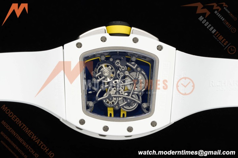 Richard Mille - RM061 Yohan Blake White Ceramic Wht/Grn/Yelw Skeleton APSF RMUL2