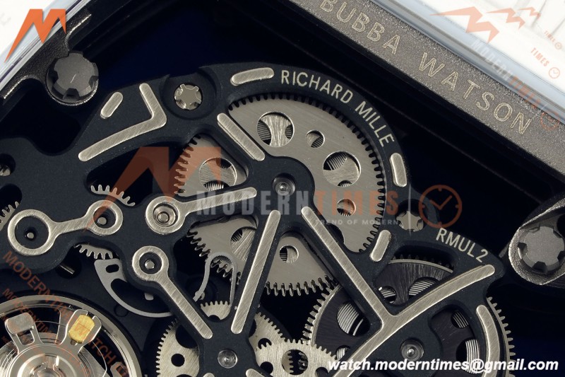Richard Mille - RM055 Bubba Watson White CER/RU Wht/Blk Rehaut Skeleton APSF V2 RMUL2