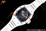 Richard Mille - RM055 Bubba Watson White CER/RU Wht/Blk Rehaut Skeleton APSF V2 RMUL2