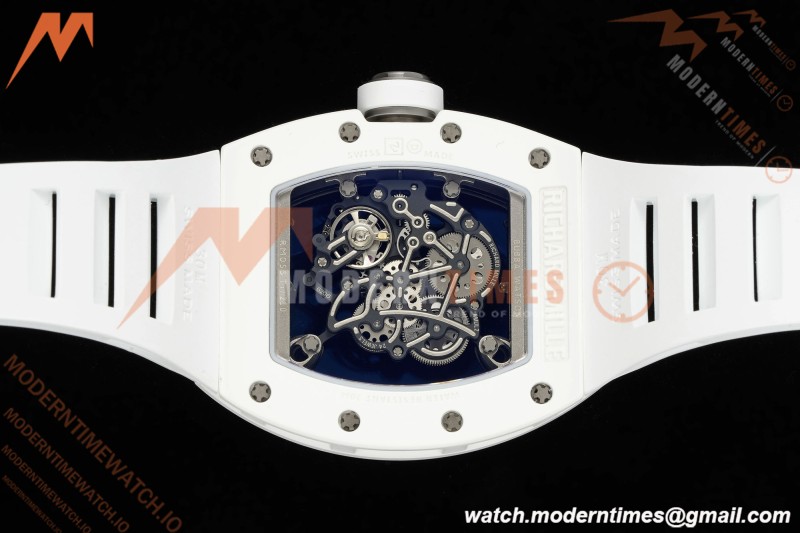 Richard Mille - RM055 Bubba Watson White CER/RU Wht/Blk Rehaut Skeleton APSF V2 RMUL2
