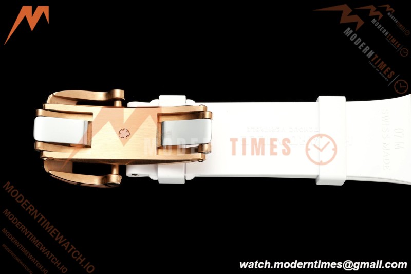 Richard Mille - RM07-01 Rose Gold Snow Set Diamond Wht/RU White Mop ZF Asian CRMA2