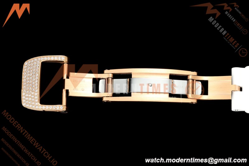 Richard Mille - RM07-01 Rose Gold Snow Set Diamond Wht/RU White Mop ZF Asian CRMA2