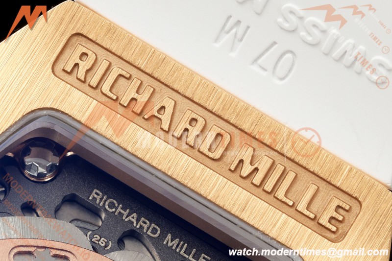 Richard Mille - RM07-01 Rose Gold Snow Set Diamond Wht/RU White Mop ZF Asian CRMA2