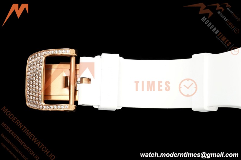 Richard Mille - RM07-01 Rose Gold Snow Set Diamond Wht/RU Red Lips ZF Asian CRMA2