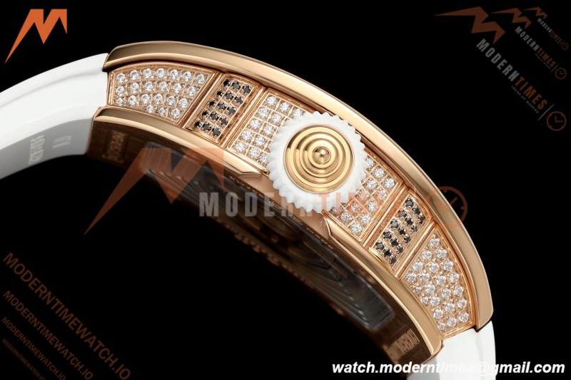 Richard Mille - RM07-01 Rose Gold Snow Set Diamond Wht/RU Red Lips ZF Asian CRMA2